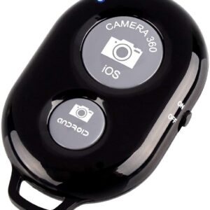 Sounce Shutter Remote Control with Bluetooth Wireless Technology - Create Amazing Photos and Videos Hands-Free - Works with Most Smartphones and Tablets (iOS and Android) (Black)