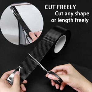 AutoBizarre Carbon Fibre High Gloss Anti Scratch Black Carbon Fiber Paint Protection Film Tape Ppf For Car Protection And Decoration - 2 Inches X 5 Meters