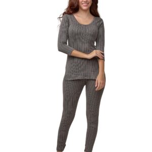 Lux Inferno Ladies's 3/4 Sleeve Long Thermal Set