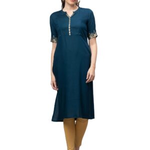 AV2 Women's Rayon Regular Maternity Feeding Kurti