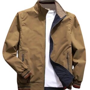Lymio Men Polyester Jackets || Bomber Jacket For Men || Lightweight Outwear Sportswear Bomber Standard Length Jacket (J4-6)