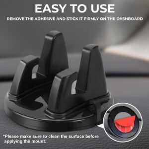 HUMBLE Universal 360° Rotatable Dashboard Mount Smartphone Holder Anti-Slip Silicone Mount for Car, Office & Home Adjustable Stand for Portrait & Landscape Viewing
