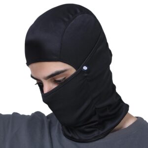 Boldfit Full Face Helmet Mask Face Mask for Bikers in Riding, Balaclava Full Face Mask Balaclava for Men Black Mask for Bike Riding and Cycling Accessories Mask for Men & Women Full Face Helmet Mask