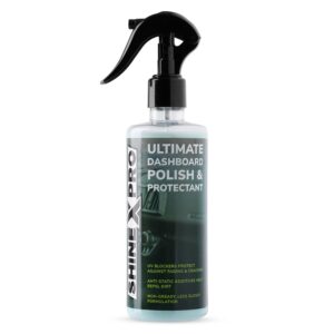 ShineXPro Car Dashboard Polish & Protectant - Our Car Interior Polish Restores Original Finish, Infused UV Blockers Prevent Fading - Non-Greasy, Less Reflective Formulation That Repels Dust
