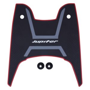 Grandbiker Anti Skid Scooter Rubber Foot Mat/Floor Mat for Jupiter 125 (Black)
