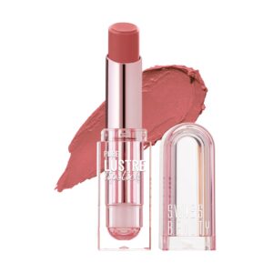 Swiss Beauty Pure Lustre Lipstick | High Shine Finish | Smooth Glide | With Olive Oil & Vitamin E | Hydrating | Shade- It's Bare, 3.8gm