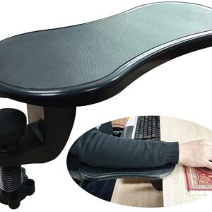FreshDcart Adjustable Computer Arm Rest Ergonomic Attachable Computer Table Arm Support Stand Desk Rests Chair Extender for Home Office(Black Pack Of 1)