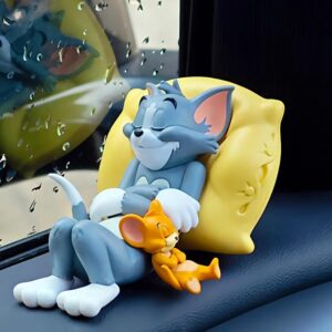 YOURKARTS.COM Tom & Jerry Cute Sleeping Car Interior Accessory-Cute Toy for car Dashboard and Table top (1) Plastic