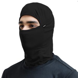 Boldfit Full Face Helmet Mask for Bikers in Riding UV Protected, Balaclava, Black Mask for Bike Riding and Cycling Accessories Mask for Men & Women