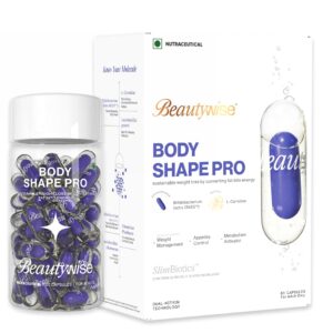 Beautywise Dual Action Body Shape | Weight Management | Helps Convert Fat into Energy Supplement for Men & Women (60 Capsules)
