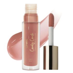 MARS Candylicious Colored Lip Gloss for Women | Hydrating & High Shine | Lightweight Weight | Non-Sticky | Enriched with Vitamin-E, Hyaluronic Acid & Avocado Ester (4.0ml) (01-Candy Crush) (Glossy)
