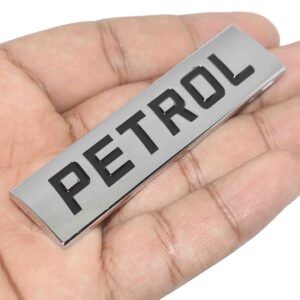 Incognito Petrol Sticker For Car Fuel Tank, Metal (Silver), Self Adhesive