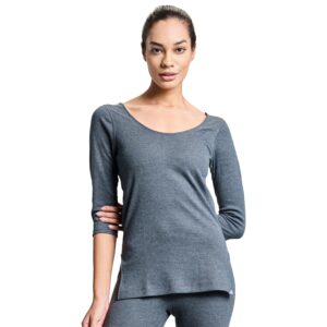 Boldfit Thermal Wear for Women Set Top & Bottom Winter Wear for Women for Women Set Natural Insulation Body Warmer for Women Cotton-Viscose Thermals for Women Thermal Inner for Women Set & Top Wear