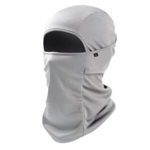Autofy Face Mask for Bikers in Riding Full Face Mask Balaclava for Men Black Mask for Bike Riding Accessories Cycling Accessories Stylish Mask for Men & Women Rider Full Face Helmet Mask for Men Grey