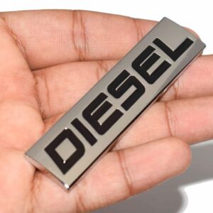 Incognito Diesel Sticker for Car Fuel Tank, Metal (Silver)