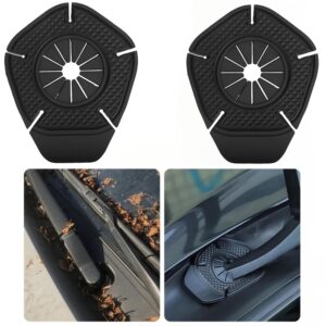 SARTE Car Wiper Hole Protector Pad Car Silicon Wiper Windshield Car Wiper Cover Dust Front Cover Car Wiper Protector Windscreen Car Protection Accessories Universal For Most Vehicles (Black 2Pcs)