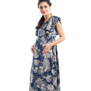 AV2 Women's Viscose Anarkali Maternity Feeding Kurti