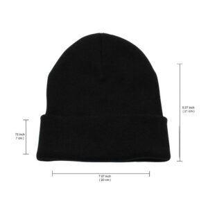 Style Along Beanie Cap/Woolen Cap/Winter Cap/Skull Cap/Ear Warmer/Sports Cap for Unisex Black