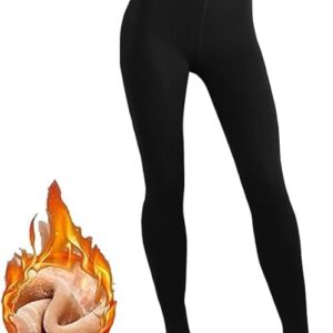 Brachy Women's Footed Length (24 to 40 Waist) Stretchable Women Warm Thick Fur Lined Fleece Winter Thermal Soft Legging Tights Stocking - Slim Fit