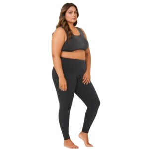 Adira | Plus Size Leggings for Women | Plus Size Leggings for Women | High Waist | Ankle Length | Soft Cotton & Elastane Blend | Non-See-Through | Gusset Crotch Prevents Ripping