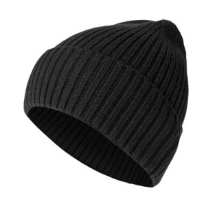 X-LENT Ribbed Knit Beanie - Soft & Warm Winter Hat for Men & Women | Unisex Stretchable Thermal Cap for Cold Weather | for Outdoor Activities, Skiing, and Casual Wear
