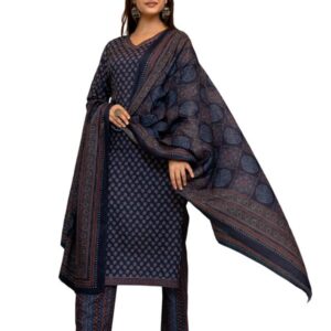 Vaamsi Women's Ethnic Motifs Straight Printed Kurta Pant With Dupatta | kurta sets for woman