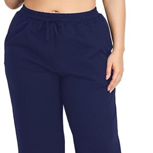 NOTWILD Women's Plus Size Active Yoga Sweatpants – Girls Capris Athletic Crop Pant with Pocket, Loose Fit