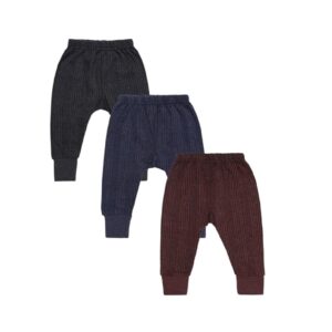 TIXY Baby boys and girls Woollen Thermal Pyjamas/Pants - Warm & Cozy for Infants and Toddlers (0 Months to 4 Years) - Winter Essential!