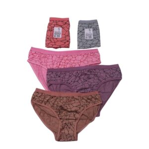 Women's & Gilrs Big Size High Waist Panties | with Printed Fabric |Plus Size|Jumbo Size Super Soft and Pure Cotton Ladies Panties |(Multicolour) (Pack of 5)