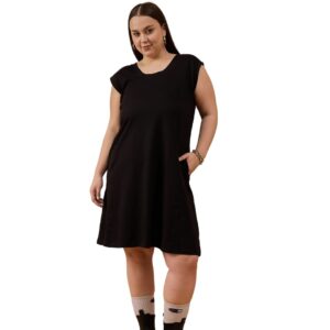 CUPID Women's Knee Length A Line Lounge Wear Dress for Summer (Casual Ladies Dress)