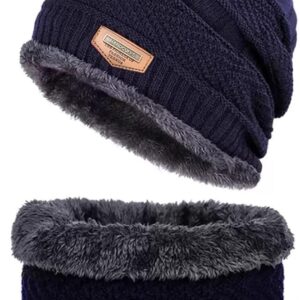 Handcuffs Winter Beanie Hat and Scarf Set for Men & Women