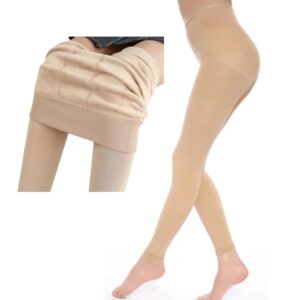 Tradehub® Thick Fur Lined Warm Slim Fit Women Winter Thermal Soft Fleece Legging