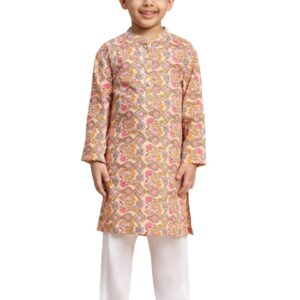 Maaesa Baby Boy Ethnic Wear Cotton Kurta Payjama Suit