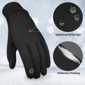 ZaySoo Winter Outdoor Gloves Athletic Touch Screen Gloves Riding Gloves (Black)