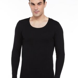 Amazon Brand - Symbol Men's Full Sleeve Thermal Top | Winter Wear | Body Warmer Vest Black M