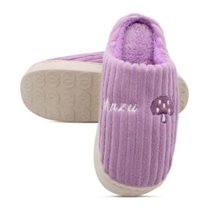 VRITRAZ Women's Comfort Slip On Closed Toe Warm Winter House Clog Indoor Slipper with Cute Print and Degins