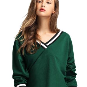 Fabricorn Stylish Plain Green Long Sleeve Cotton Tshirt for Women (Green)