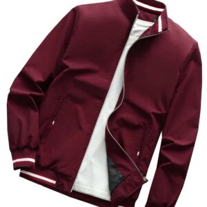 TAGAS Men's Regular Fit Zip-Up Casual Jacket for MENS || Bomber Jacket for Men || Latest Stylish Jacket For Men ||Men's Regular Fit Zip-Up Casual jacket|| bomber jacket for men (MJ-9090)
