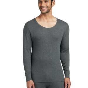 XYXX Men's Thermal Vest | Antibacterial, Skin Friendly with Superior Heat Retention | Slim Fit Solid Alpine IntelliHeat Thermal Vest