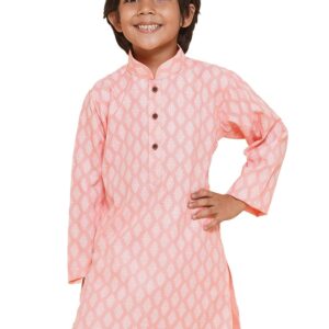 AJ DEZINES Kids Ethnic Wear Cotton Printed Kurta for Boys (Only Kurta)