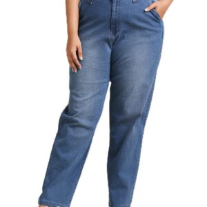 HIGH Star Women Plus Size Blue Stretchable Jeans