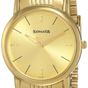 Sonata Analog Gold Dial Men's Watch NM7987YM06W/NN7987YM06W/NP7987YM06W