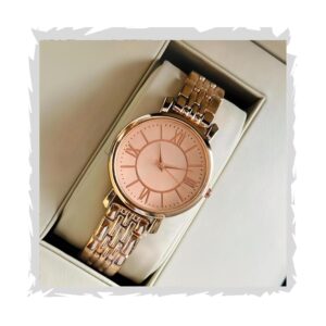 STYLEDOSE Women Analogue Wrist Watches for Women's & Girls&Miss&Ladies Diamond Studded Roman Dial Rosegold Colored Stylish Bracelet Strap