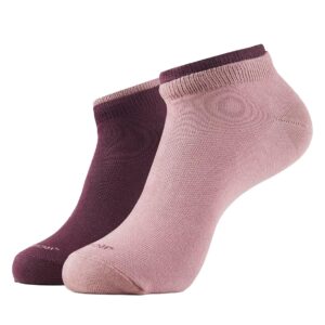 Jockey 7491 Women's Compact Cotton Stretch Solid Low Show Socks with Stay Fresh Treatment (Pack of 2)