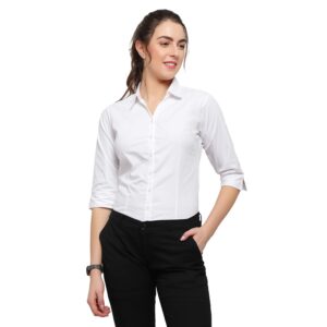 Blue Ronin Women 3/4 Sleeve Stylish Western Official Formal Shirts Regular fit Shirts for Women