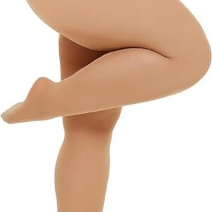 SHAPERX Present Opaque Tights for Women Plus Size Pantyhose Lady Large Super Soft Stockings Free Size Pack of 1