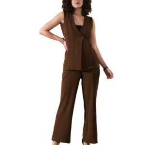 SIRIL Women's Lycra Solid Co-Ord Set