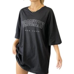 REVEXO Women's Cotton Blend Half Sleeve Womens/Girls/Teenagers/Pragnet Womens Printed Loose Fit T-Shirt Round Neck/Oversized T-Shirts.