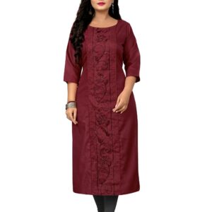 Women's Embroidered Plus Size Kurtis