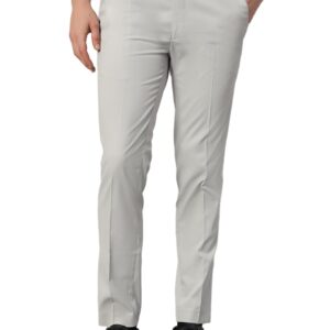 Vogaan Formal Pant with Expandable Waist for Men | Men's Cotton Regular Fit Flat Front Pant for Party and Casual Wear